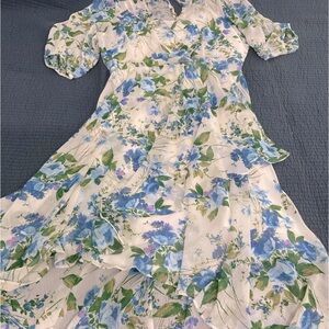 Calvin Klein spring flowery dress